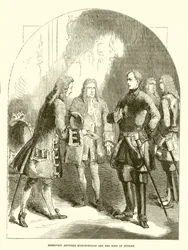 Interview zwischen Marlborough und dem König von Schweden