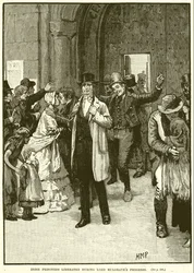 Irische Gefangene während des Fortschritts von Lord Mulgrave befreit