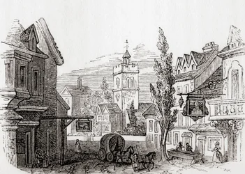 Islington, Großraum London, England im Jahr 1760, aus Old England: A Pictorial Museum, veröffentlicht 1847
