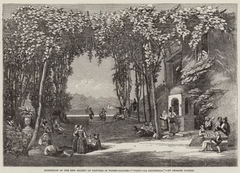 Italien, La Saltarella (Gravur)