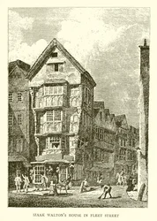 Izaak Waltons Haus in der Fleet Street