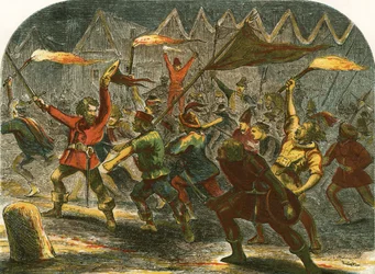 Jack Cade greift London bei Nacht an