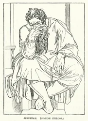 Jeremia, Sixtinische Decke (Gravur)