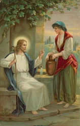 Jesus Christus und die Frau von Samaria