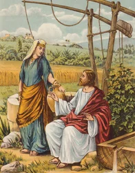 Jesus spricht mit der Frau aus Samaria