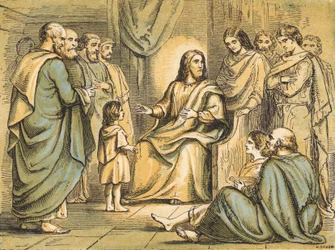 Jesus lehrt seine Jünger