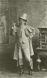 Joe Jefferson als Bob Acres (Gravur)