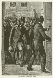 John Halifax rettet die Bank (Gravur)