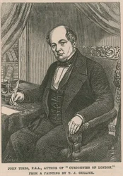 John Timbs, FSA, Autor von Curiosities of London, nach einem Gemälde von T. J. Gullick