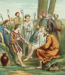 Joseph trägt den bunten Mantel