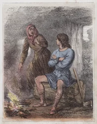 König Alfred in der Hütte des Kuhhirten