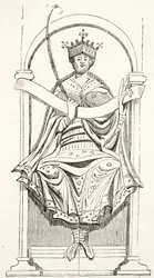 König Edgar (aus Cotton MS)