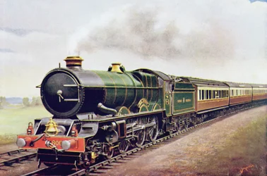 König George V des G.W.R Cornish Railway Express, Illustration aus The Wonder Book of Railways, vierzehnte Ausgabe, herausgegeben von Harry Golding, 1929