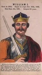 König Wilhelm I (farbige Gravur)