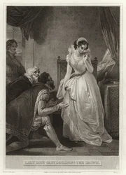 Lady Jane Grey lehnt die Krone ab