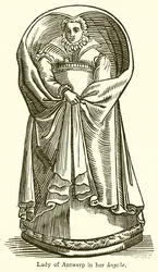 Dame von Antwerpen in ihrem Huycke