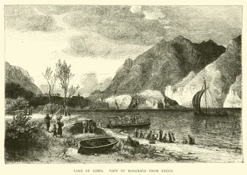 Comer See, Blick auf Malgrate von Lecco