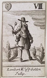 Lambert Simnel, Ritter der Goldenen Tulpe, aus einem Kartenspiel
