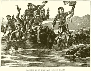 Landung im St. Nicholas Hafen, Haiti