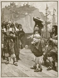 Landung von Charles II in Dover, 26. Mai 1660, Illustration aus Cassells Illustrierter Geschichte Englands