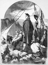 Landung des Chevalier de St. George in Schottland, Illustration aus 