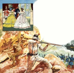 Lateinamerikanische Schlachtszene