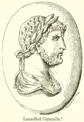 Lorbeerbekränzter Caracalla