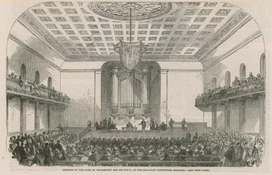 Vortrag über den Herzog von Wellington und seine Zeit, in der Beamont Institution, Mile End