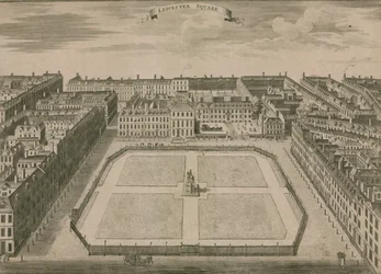 Leicester Square, London, im Jahr 1754