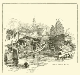 Leben am Fluss von Kanton