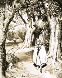 Rotkäppchen-Puzzle-Seite