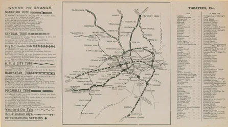 Londoner U-Bahn-Karte