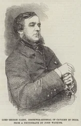 Lord George Paget, Generalinspekteur der Kavallerie in Indien (Stich)