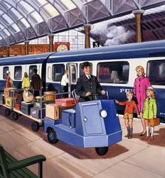 Gepäcktransporterfahrer