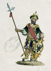 Magog, Illustration der Guildhall-Statuen der legendären Riesen