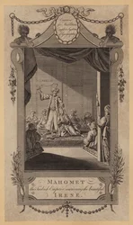 Mahomet, der türkische Kaiser, ermordet die schöne Irene (Stich)