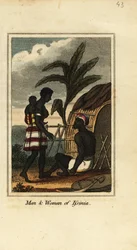 Mann und Frau aus Issinia, Guinea, Westafrika