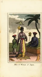 Mann und Frau aus Japan