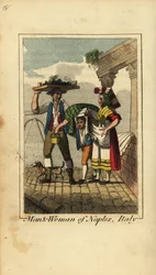 Mann und Frau aus Neapel, Italien