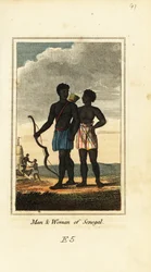 Mann und Frau aus Senegal