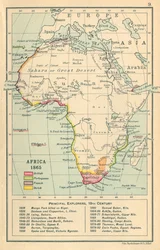 Karte: Afrika 1865