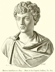 Marcus Aurelius als Junge (Büste im Kapitol, Galerie, Nr. 70)