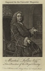 Martin Folkes Esquire, ehemaliger Präsident der Royal Society