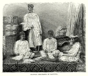 Marwari-Händler von Kalkutta (Gravur)