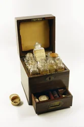 Von Florence Nightingale während des Krimkriegs verwendete Medizinkiste, 1854-56