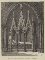Denkmal für Bischof Lonsdale in der Kathedrale von Lichfield (Stich)