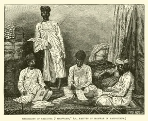 Händler von Kalkutta, Marwaris, d.h. Einheimische von Marwar in Rajpootana