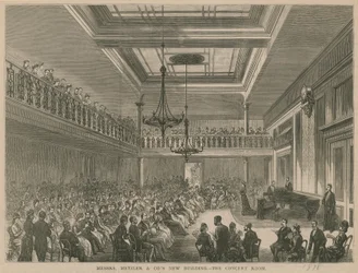 Messrs Metzler & Cos neues Gebäude - der Konzertsaal