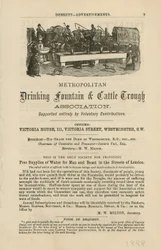 Metropolitan Drinking Fountain & Cattle Trough Association