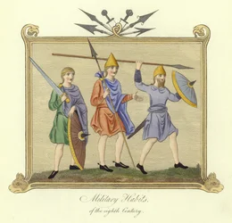 Militärische Kostüme des 8. Jahrhunderts